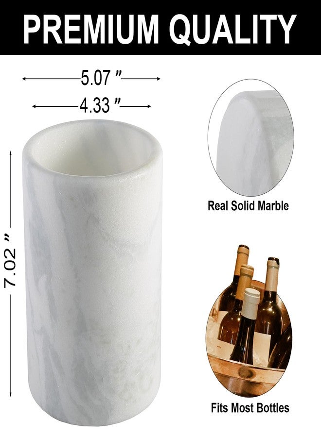 BCS Marble Wine Bottle Chiller - Versatile Wine Chillers for Bottles - Applicable to Kitchen Utensil Holder/Makeup Brush Holder/Pen Holder for desk That Also Serves as Lamp Shade - Image 5